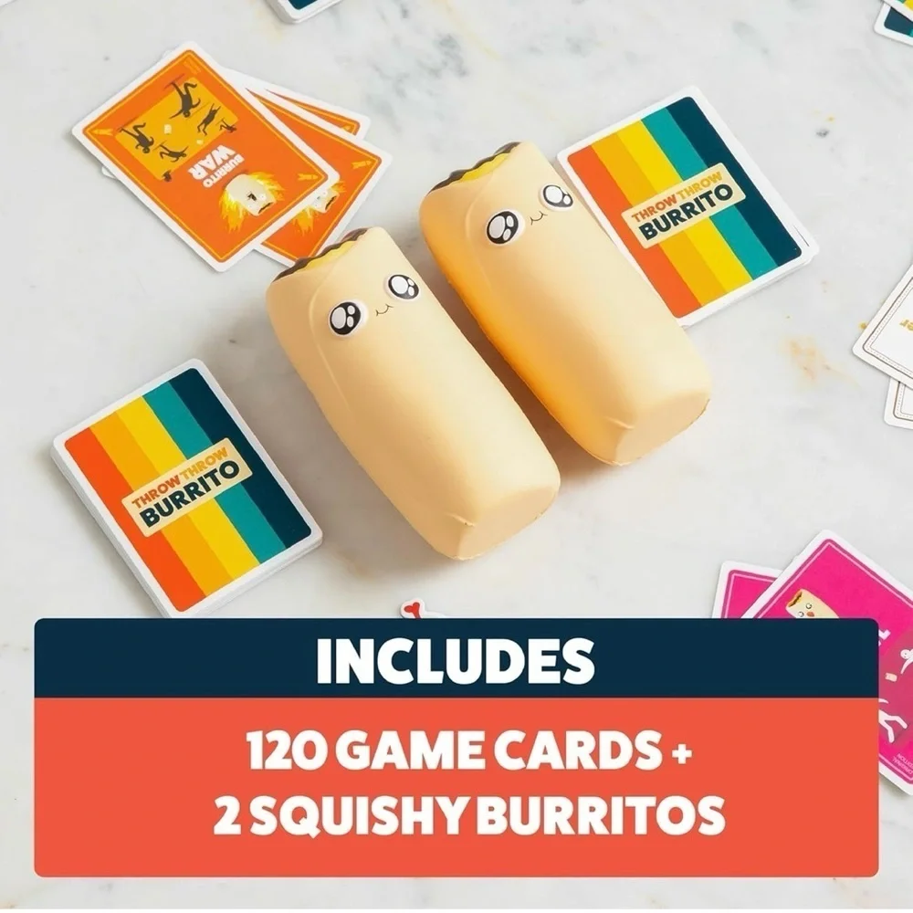 NEW Throw Throw Burrito Dodgeball Card Game Night Gift Family Kids Teens Ages 7+